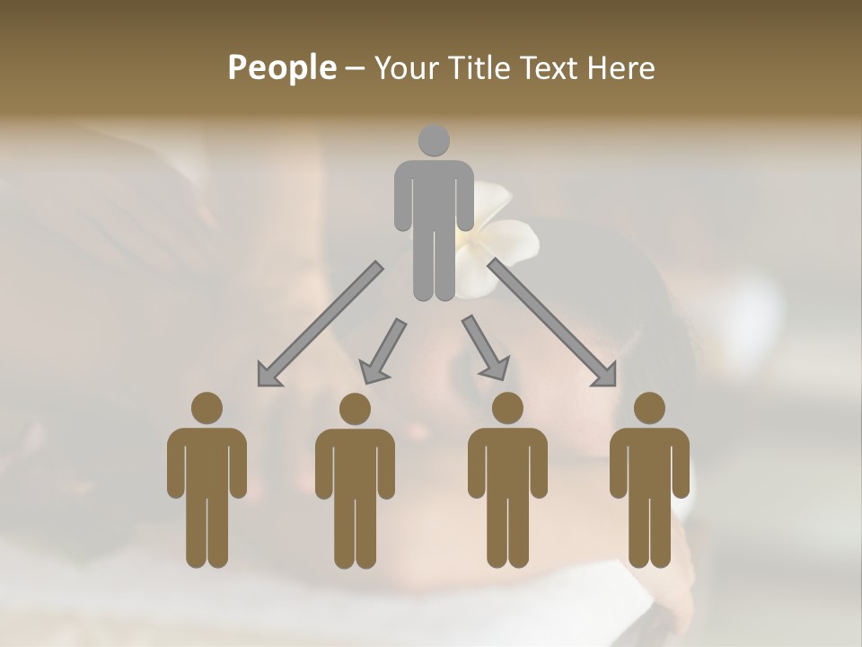 A Young Woman Having Massage In Tropical Spa PowerPoint Template