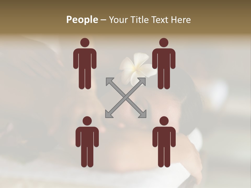 A Young Woman Having Massage In Tropical Spa PowerPoint Template