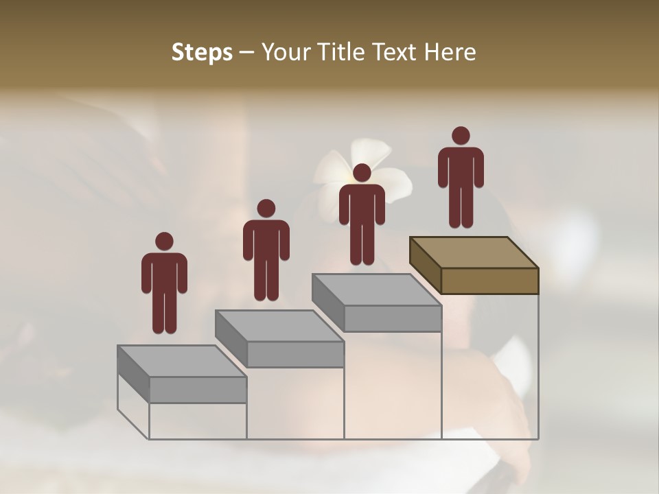 A Young Woman Having Massage In Tropical Spa PowerPoint Template