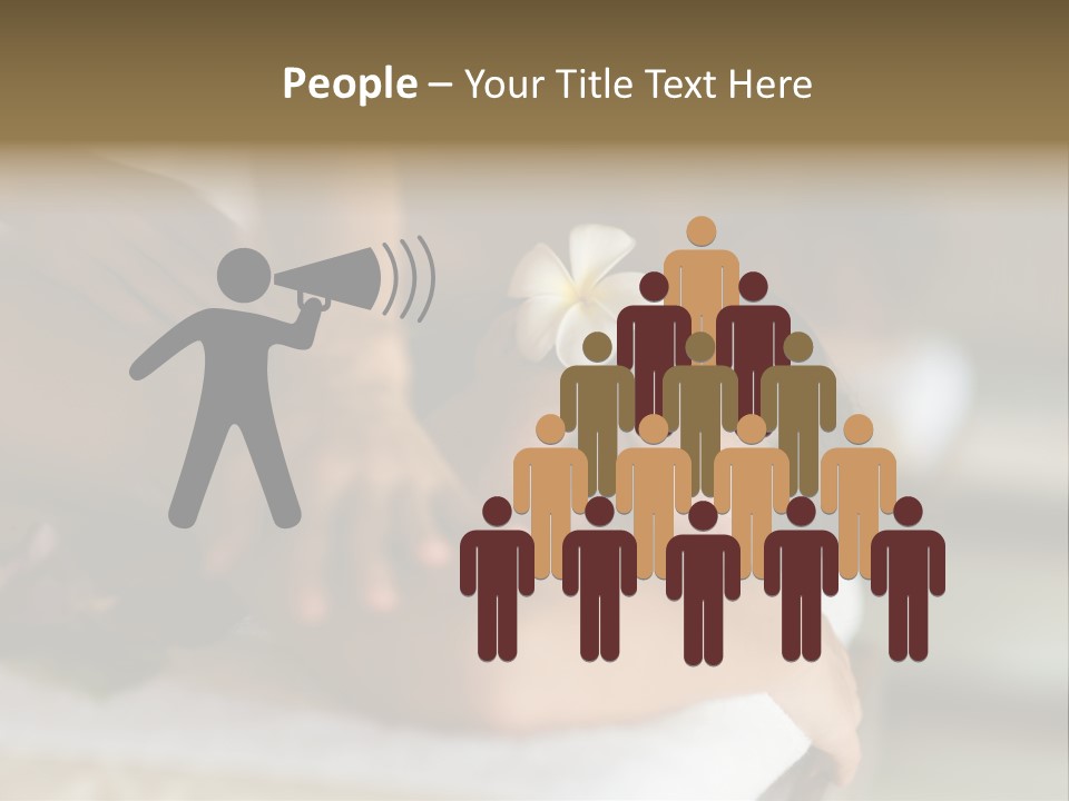 A Young Woman Having Massage In Tropical Spa PowerPoint Template