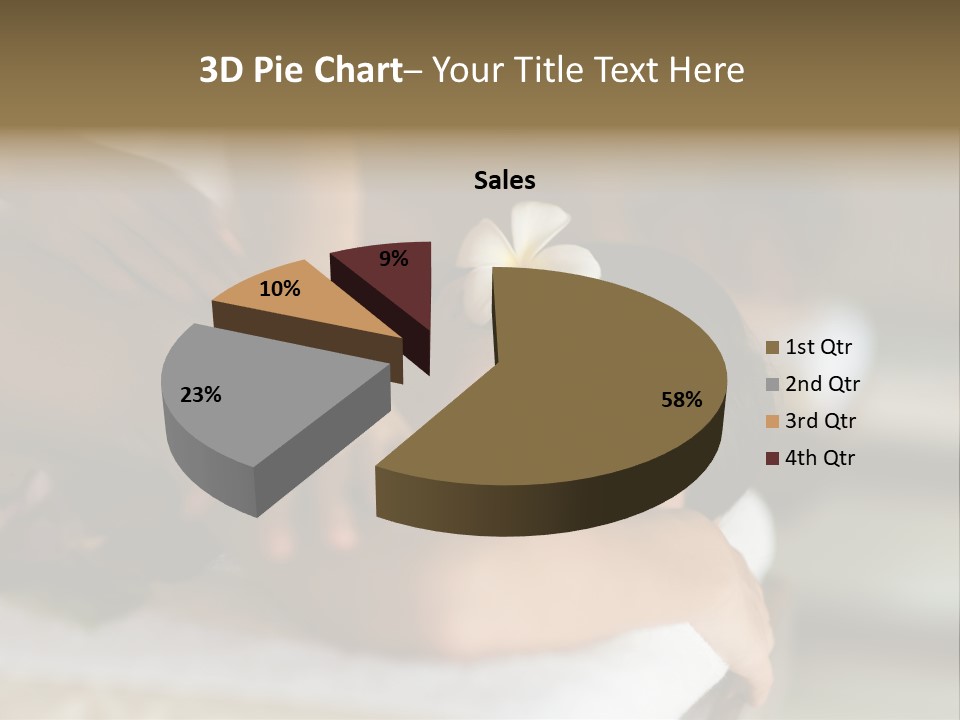 A Young Woman Having Massage In Tropical Spa PowerPoint Template