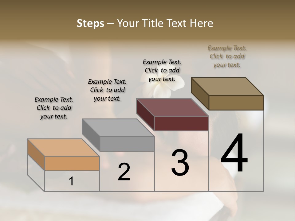 A Young Woman Having Massage In Tropical Spa PowerPoint Template