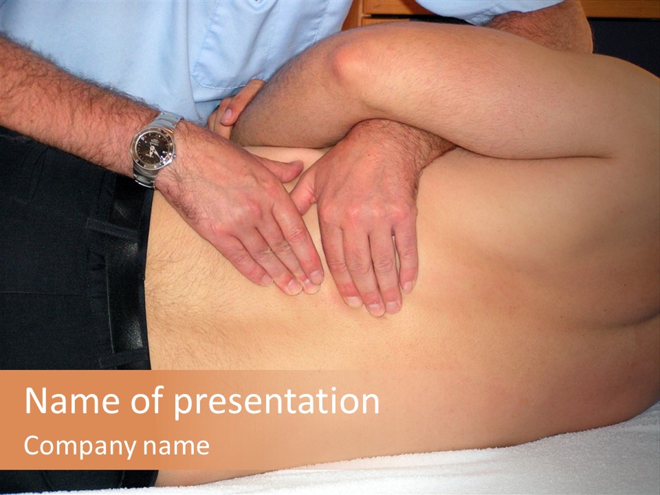 Osteopath, Back Pain PowerPoint Template