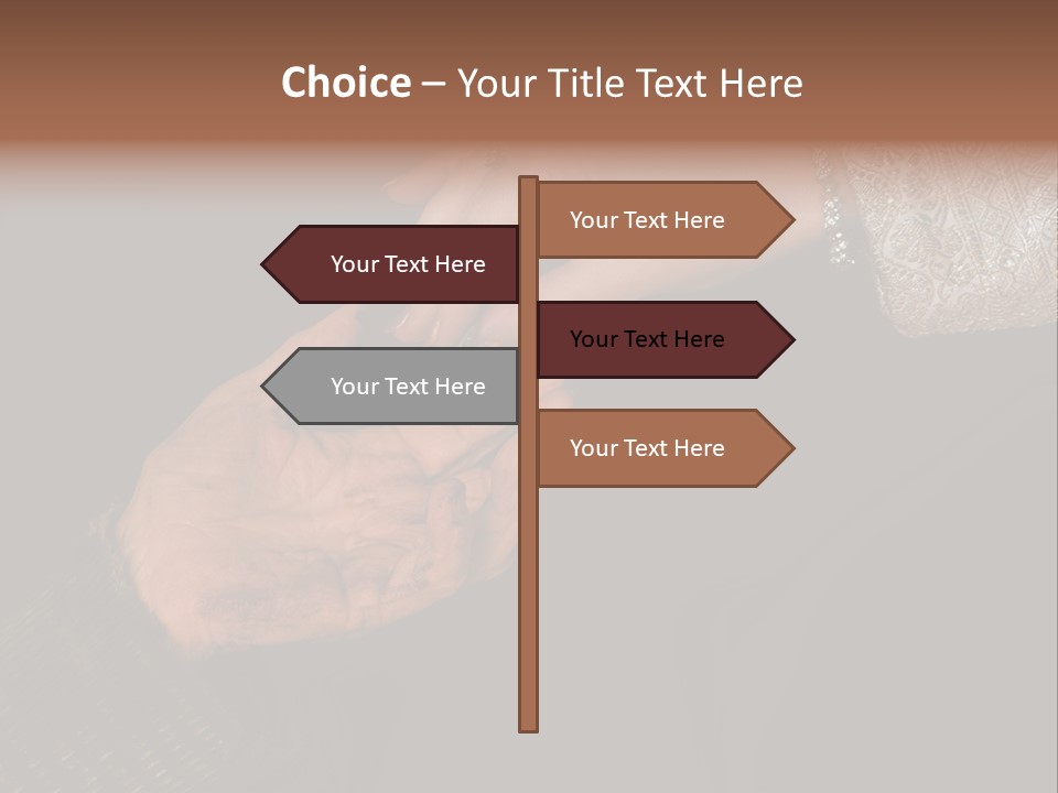 Rich Hand Giving Alms To Beggar PowerPoint Template