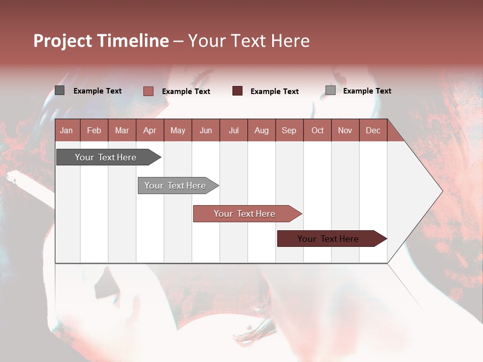 Girl Smoking PowerPoint Template