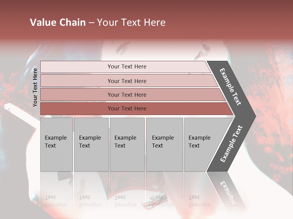 Girl Smoking PowerPoint Template