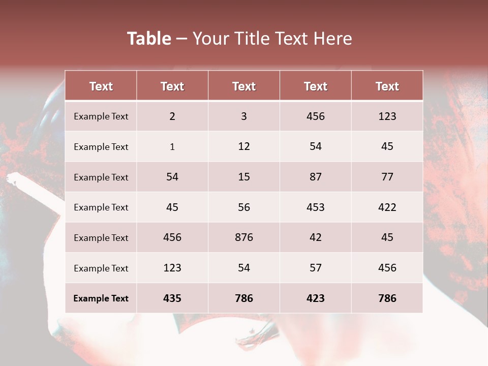 Girl Smoking PowerPoint Template