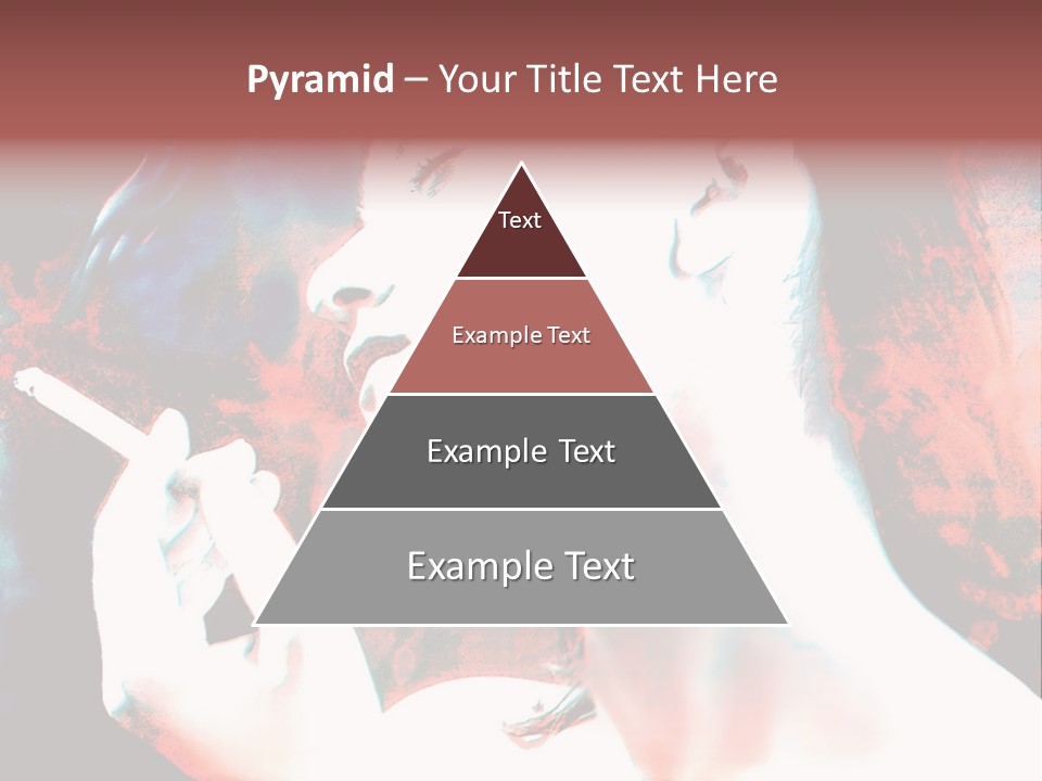 Girl Smoking PowerPoint Template