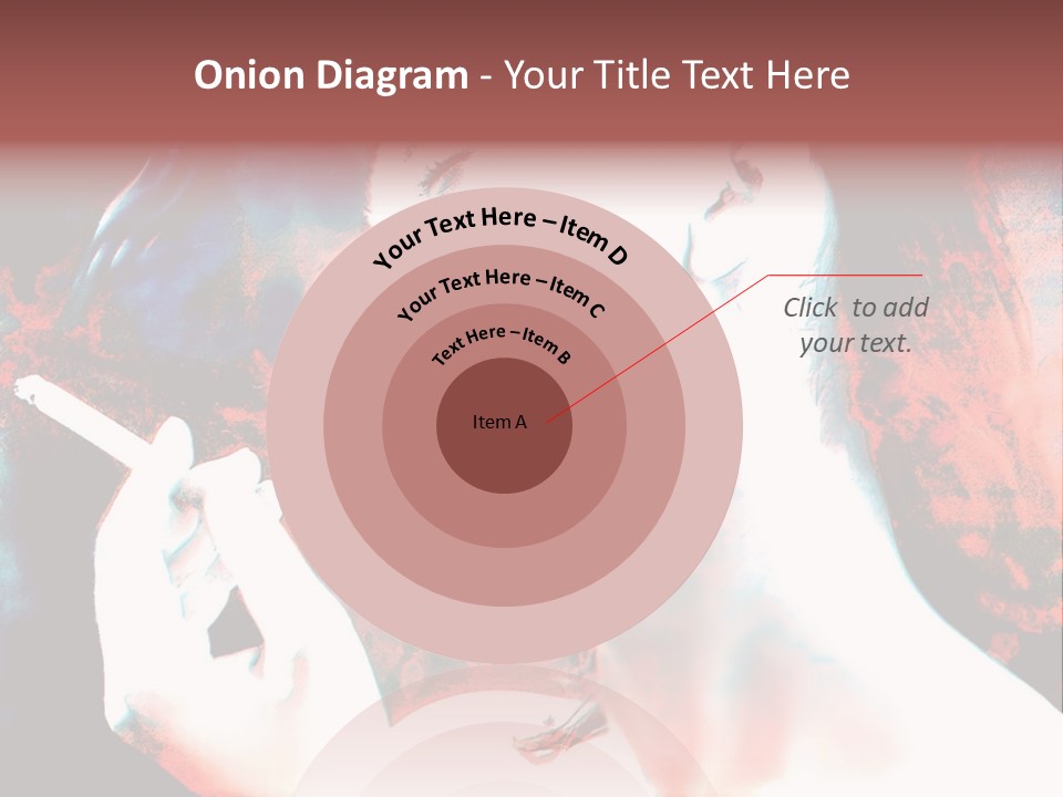 Girl Smoking PowerPoint Template