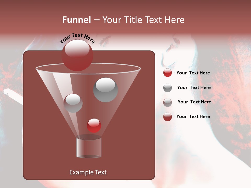 Girl Smoking PowerPoint Template