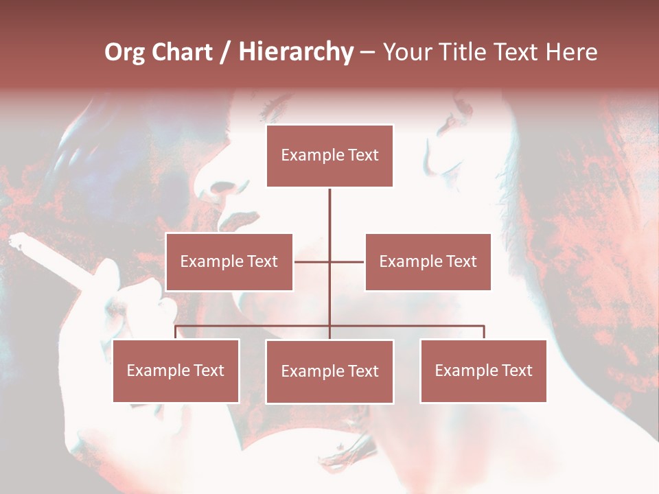 Girl Smoking PowerPoint Template