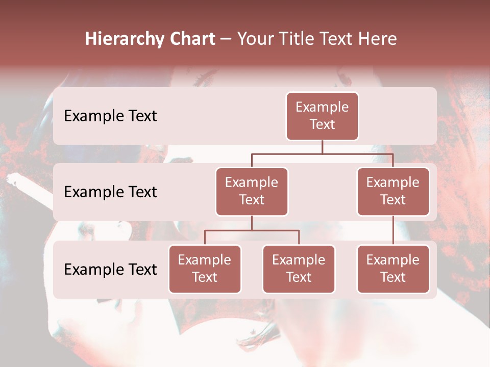 Girl Smoking PowerPoint Template