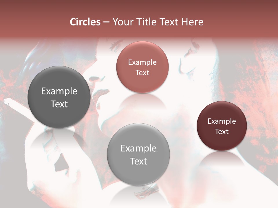 Girl Smoking PowerPoint Template