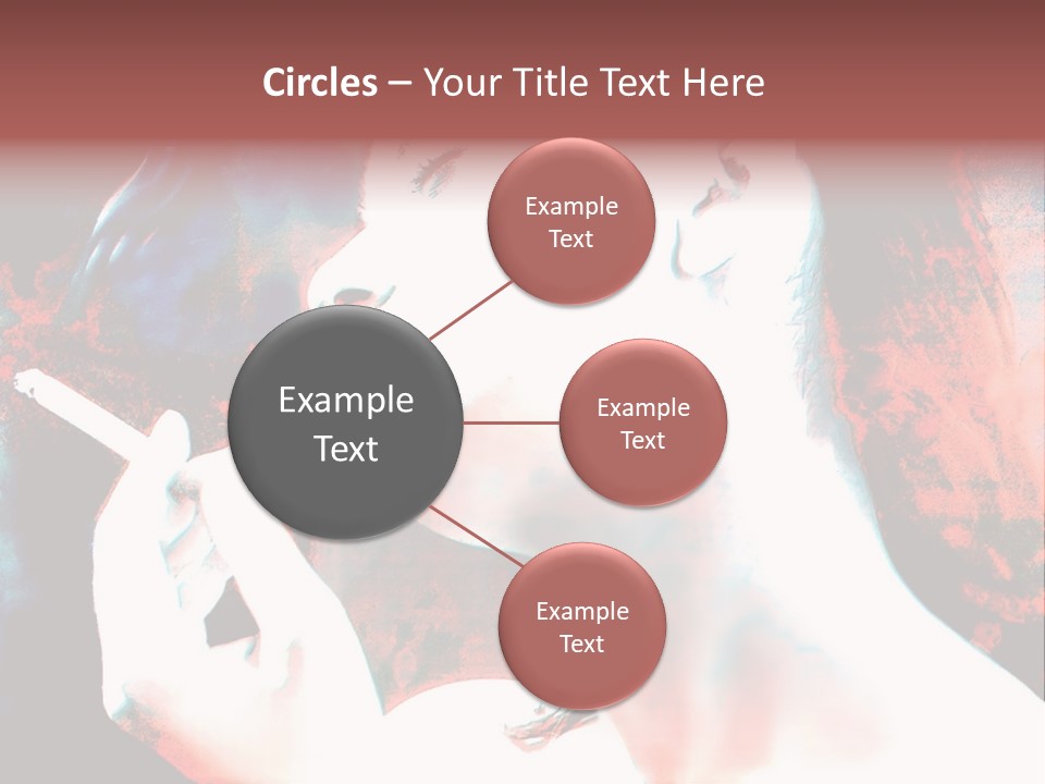 Girl Smoking PowerPoint Template