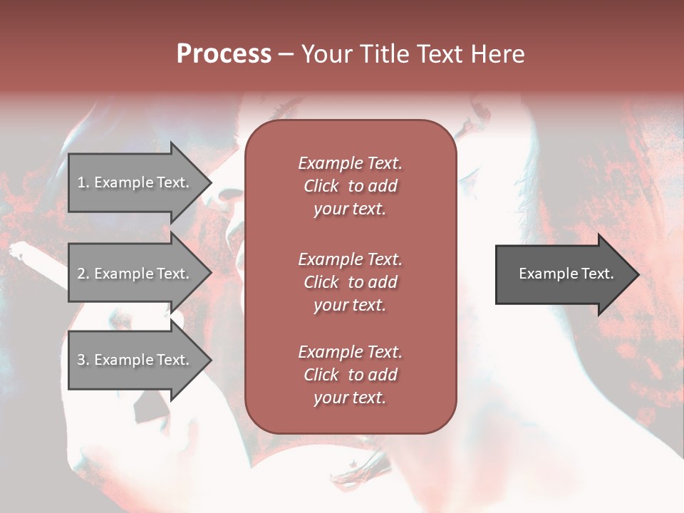 Girl Smoking PowerPoint Template