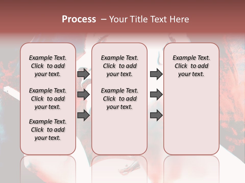 Girl Smoking PowerPoint Template