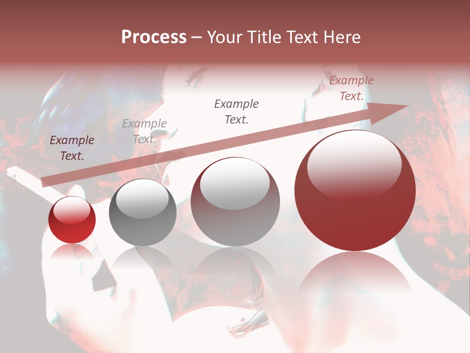 Girl Smoking PowerPoint Template