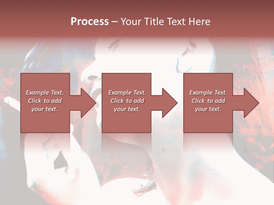 Girl Smoking PowerPoint Template