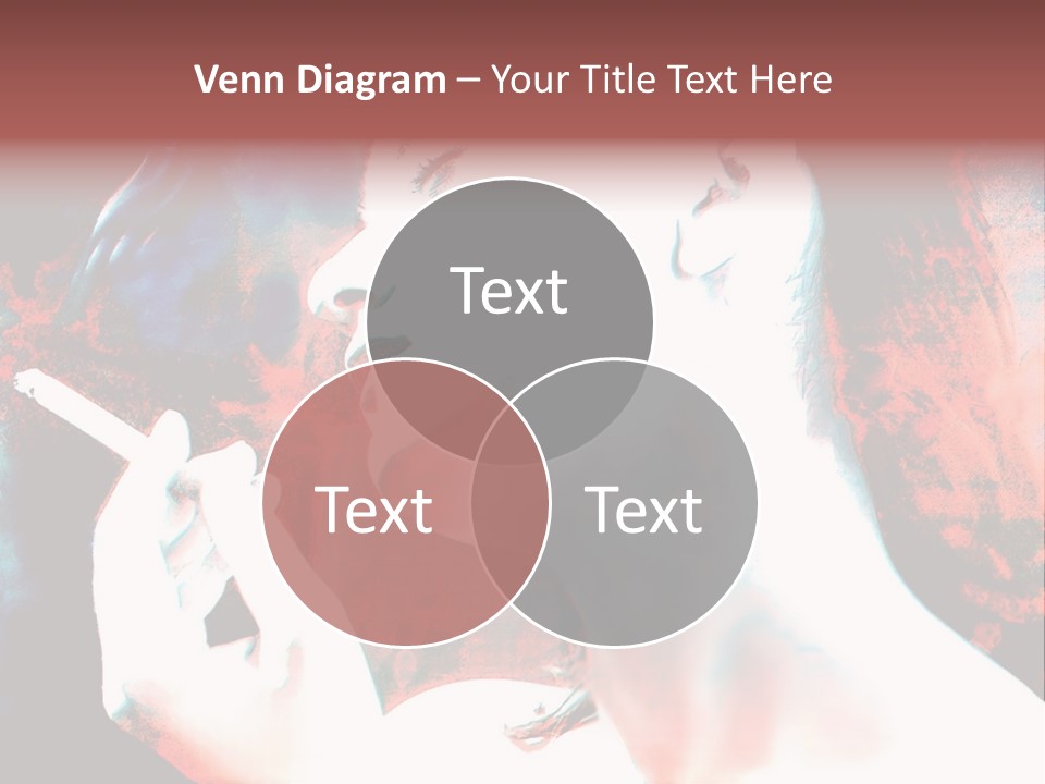 Girl Smoking PowerPoint Template