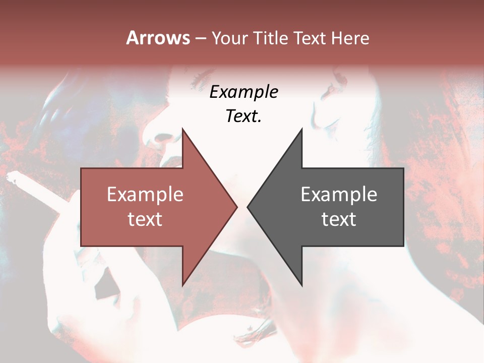 Girl Smoking PowerPoint Template