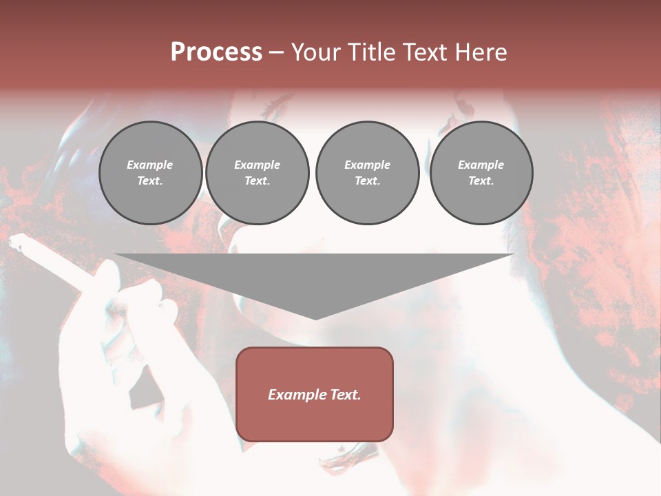 Girl Smoking PowerPoint Template