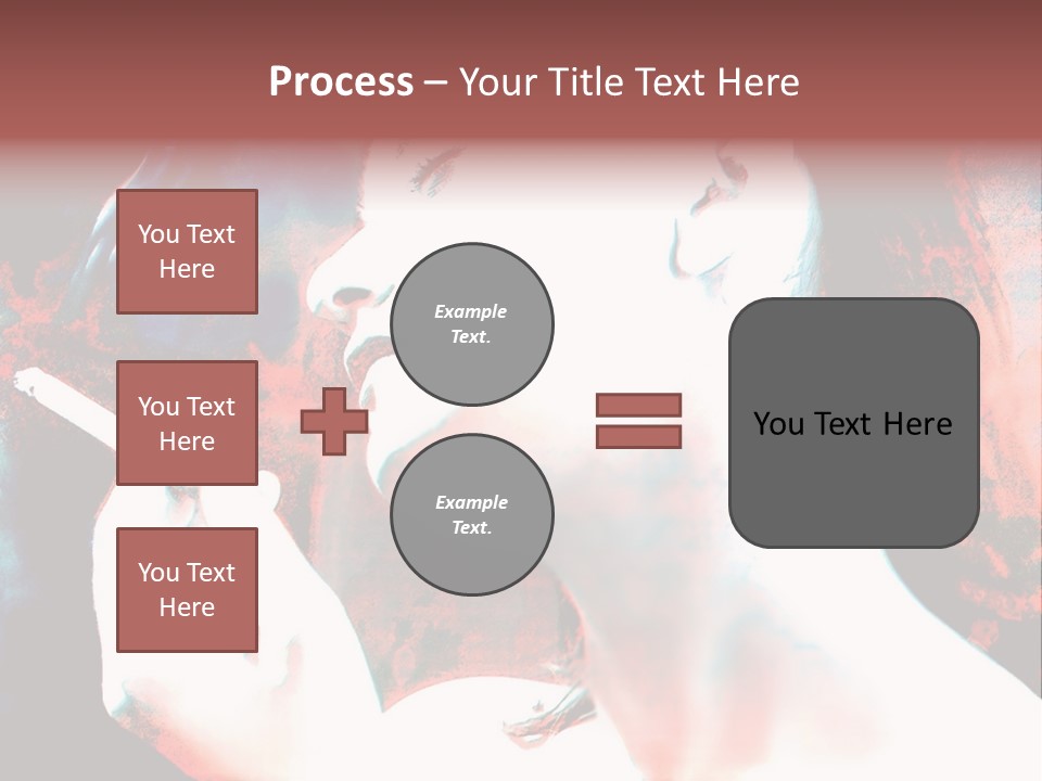 Girl Smoking PowerPoint Template