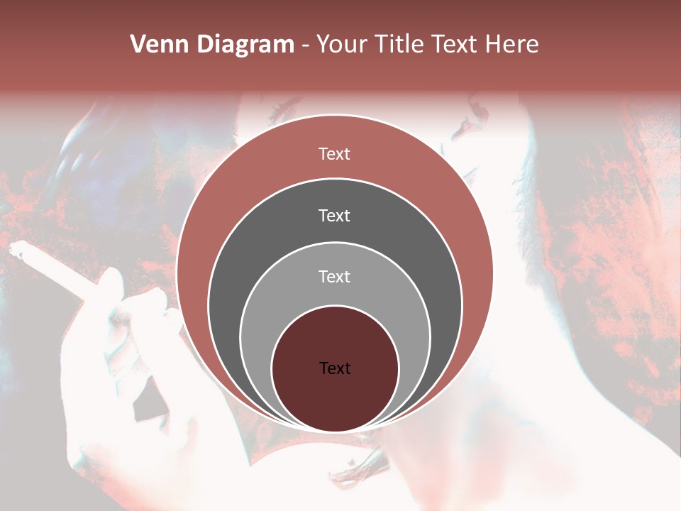 Girl Smoking PowerPoint Template