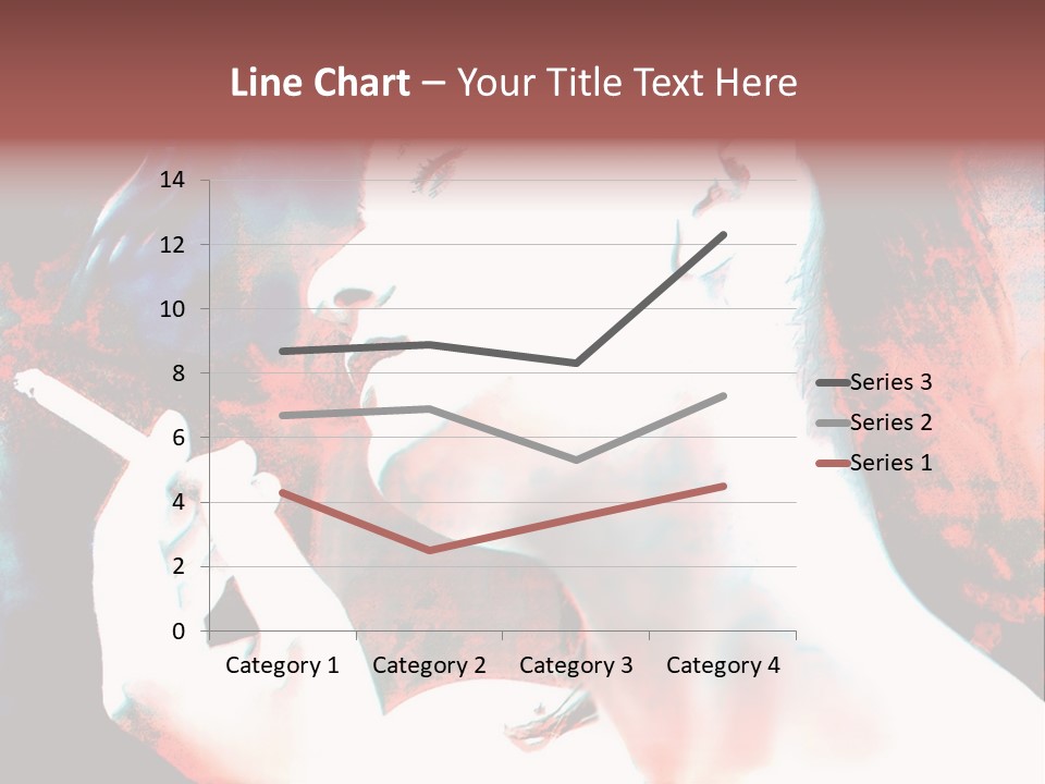 Girl Smoking PowerPoint Template