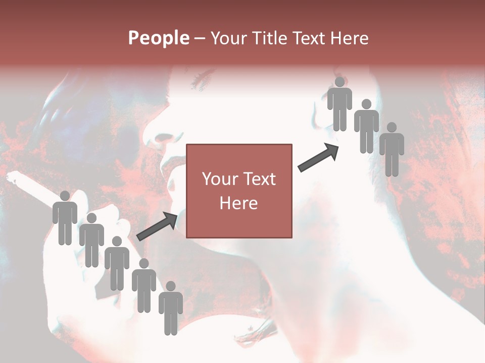 Girl Smoking PowerPoint Template