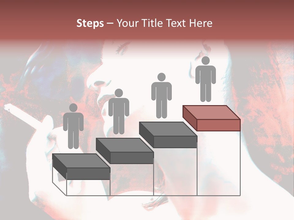 Girl Smoking PowerPoint Template