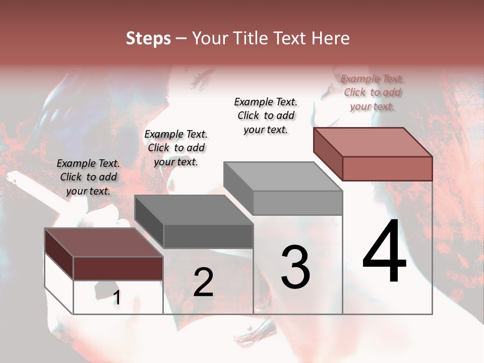 Girl Smoking PowerPoint Template