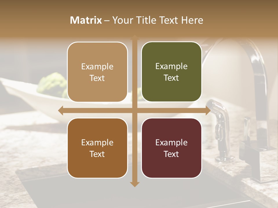 A Bowl Of Broccoli Sitting On A Kitchen Counter PowerPoint Template