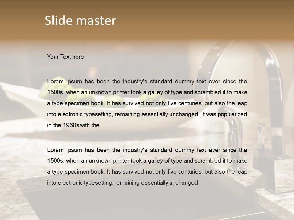 A Bowl Of Broccoli Sitting On A Kitchen Counter PowerPoint Template