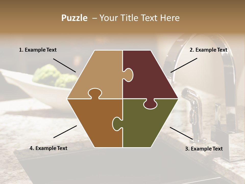 A Bowl Of Broccoli Sitting On A Kitchen Counter PowerPoint Template