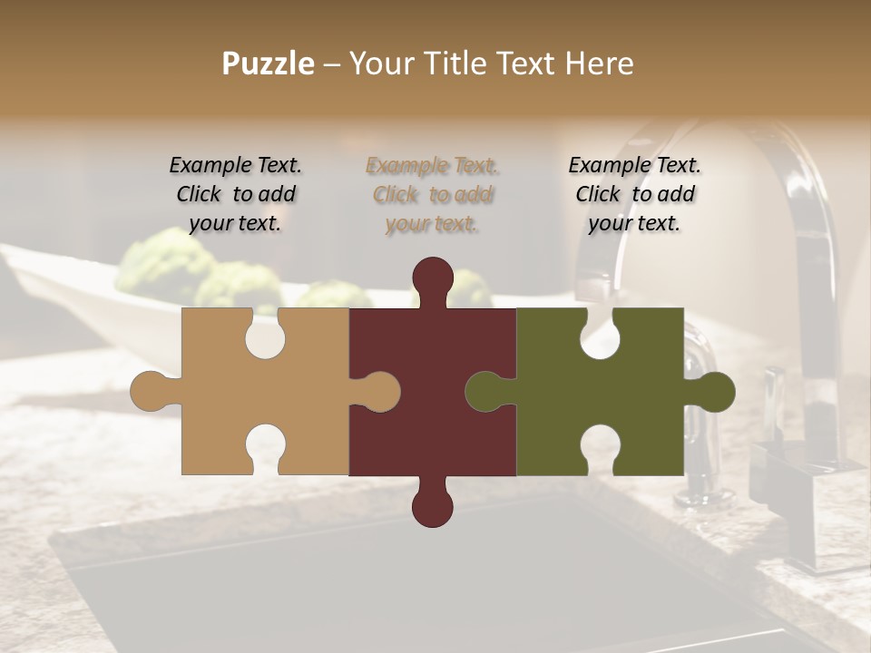 A Bowl Of Broccoli Sitting On A Kitchen Counter PowerPoint Template