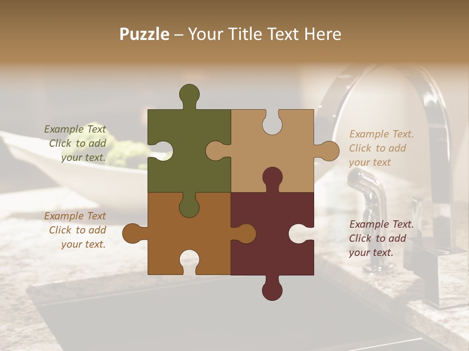 A Bowl Of Broccoli Sitting On A Kitchen Counter PowerPoint Template