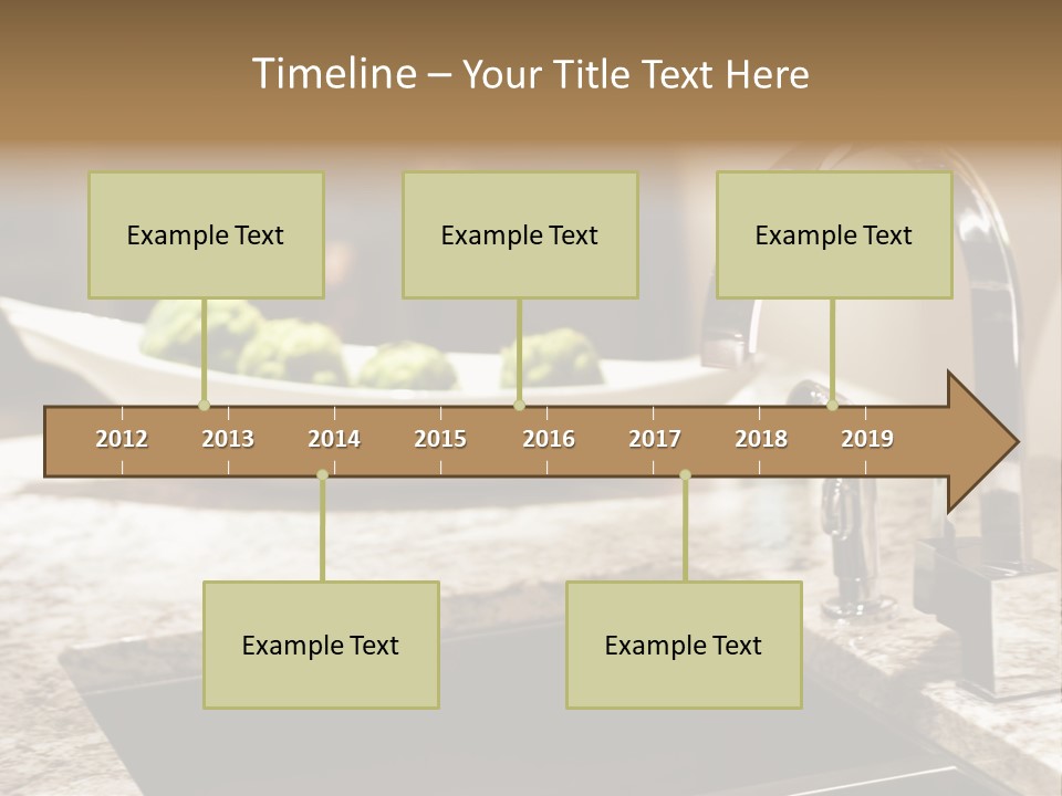 A Bowl Of Broccoli Sitting On A Kitchen Counter PowerPoint Template