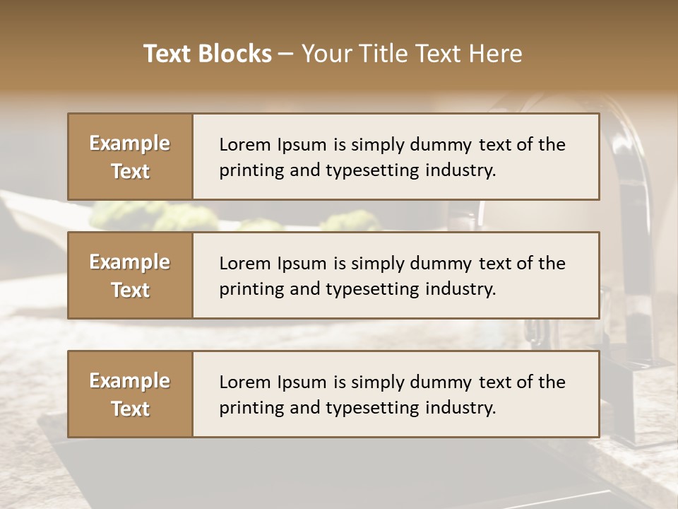 A Bowl Of Broccoli Sitting On A Kitchen Counter PowerPoint Template