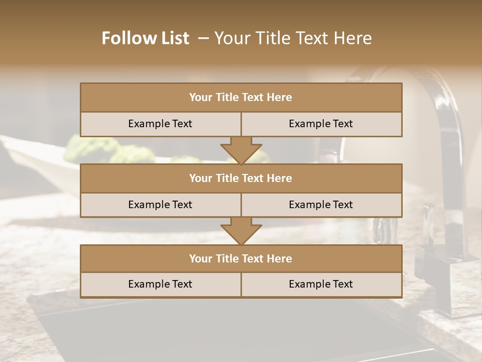A Bowl Of Broccoli Sitting On A Kitchen Counter PowerPoint Template