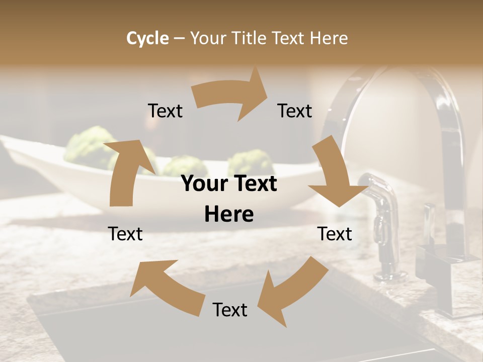 A Bowl Of Broccoli Sitting On A Kitchen Counter PowerPoint Template