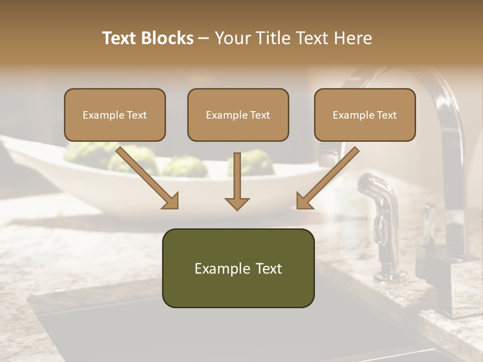 A Bowl Of Broccoli Sitting On A Kitchen Counter PowerPoint Template