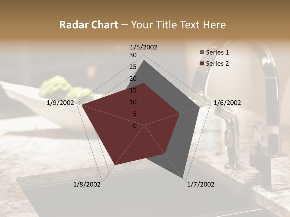 A Bowl Of Broccoli Sitting On A Kitchen Counter PowerPoint Template