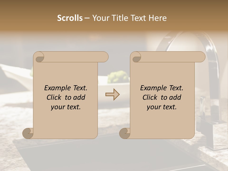 A Bowl Of Broccoli Sitting On A Kitchen Counter PowerPoint Template