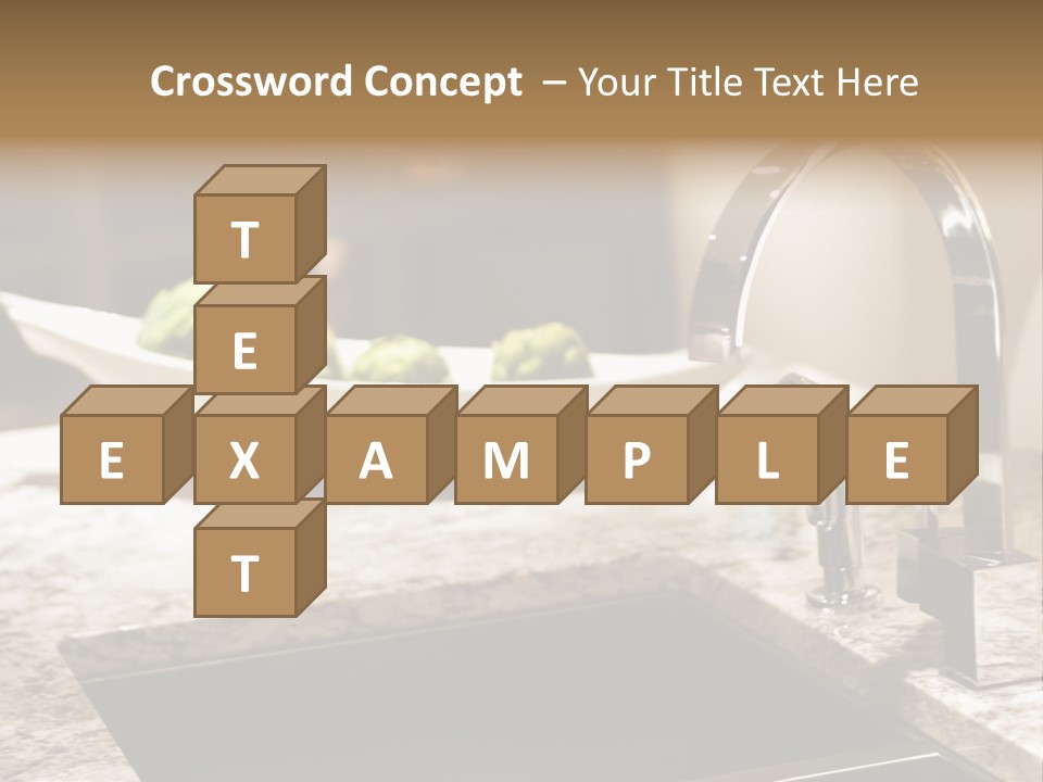 A Bowl Of Broccoli Sitting On A Kitchen Counter PowerPoint Template