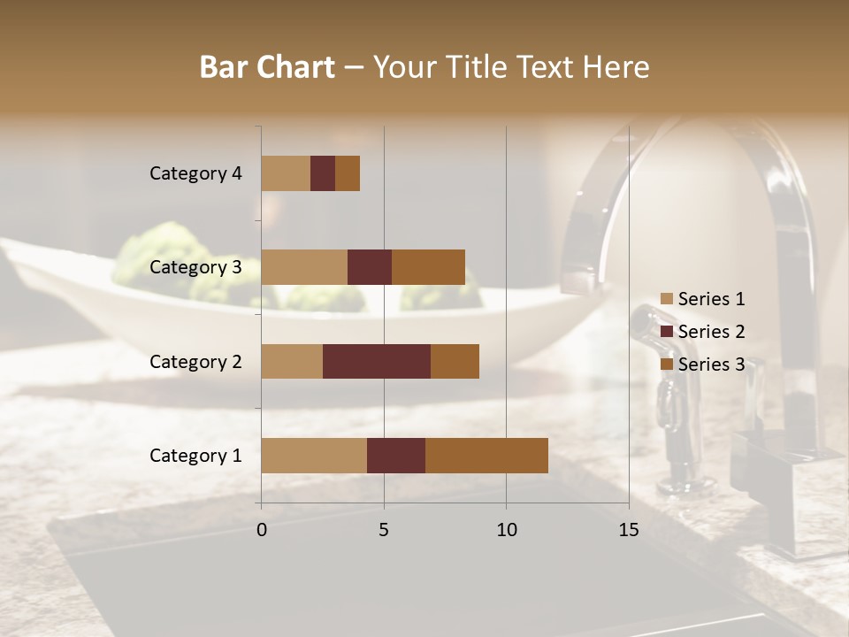 A Bowl Of Broccoli Sitting On A Kitchen Counter PowerPoint Template