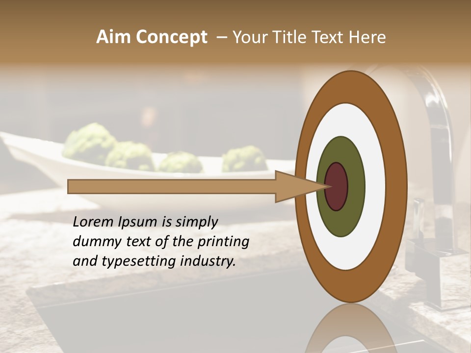 A Bowl Of Broccoli Sitting On A Kitchen Counter PowerPoint Template