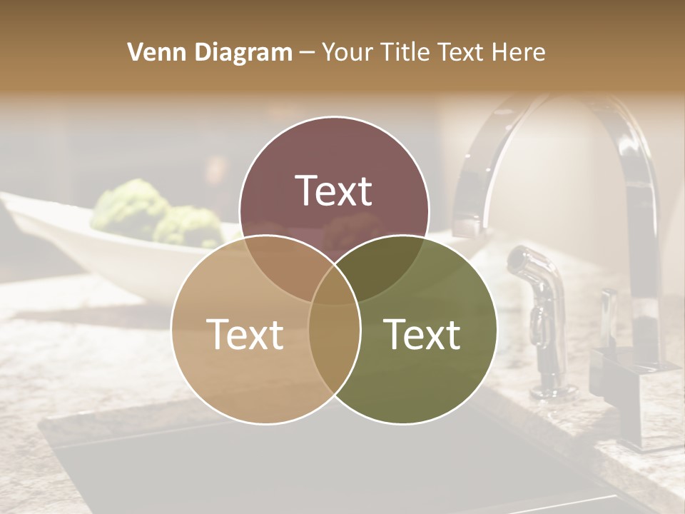 A Bowl Of Broccoli Sitting On A Kitchen Counter PowerPoint Template