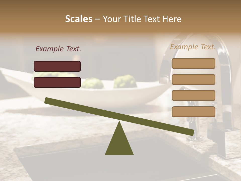 A Bowl Of Broccoli Sitting On A Kitchen Counter PowerPoint Template