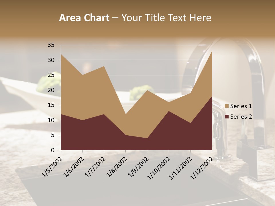A Bowl Of Broccoli Sitting On A Kitchen Counter PowerPoint Template