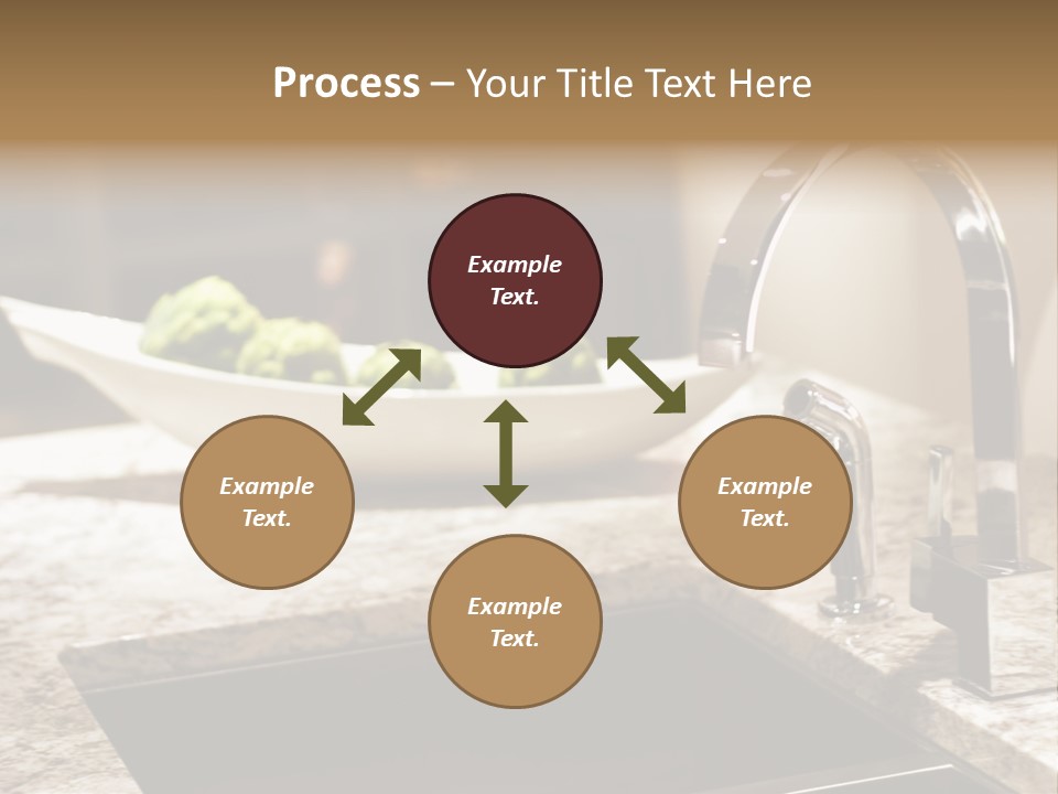 A Bowl Of Broccoli Sitting On A Kitchen Counter PowerPoint Template